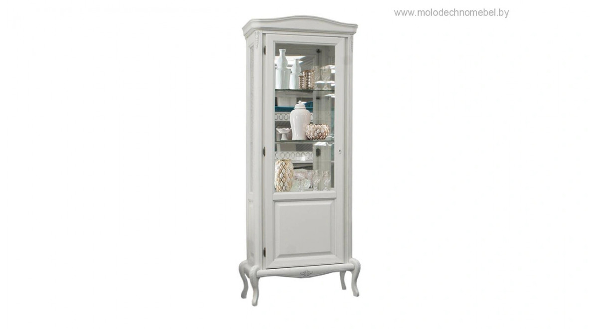 Шкаф с витриной Мокко ММ-306-01/01